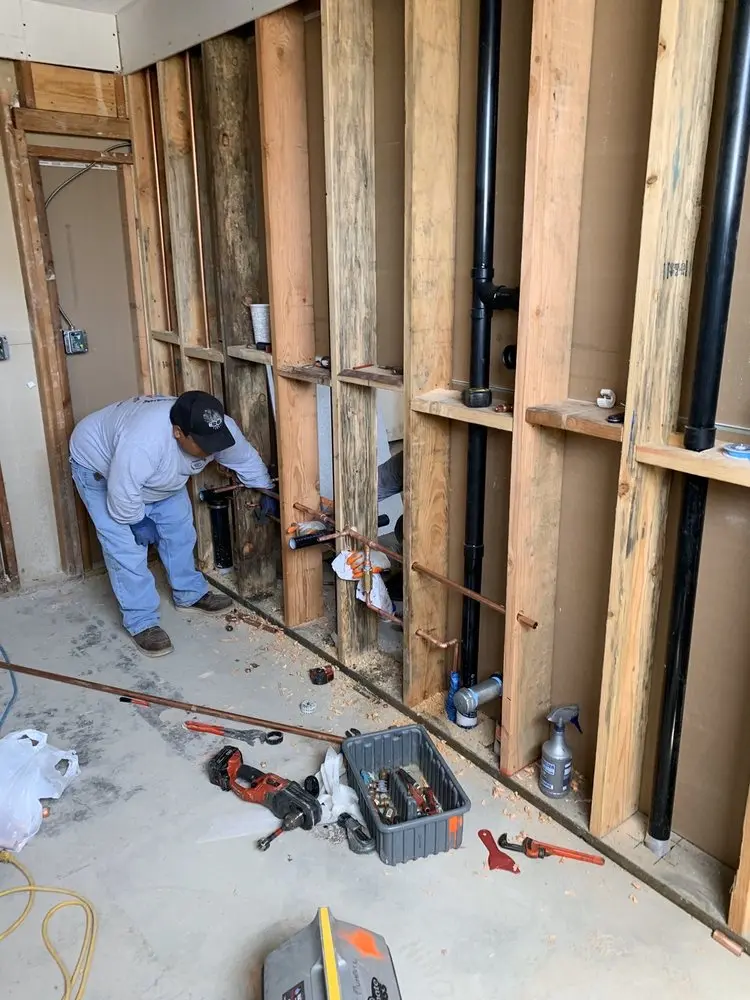 Commercial rough-in plumbing for Gas Line Repair in Stickney